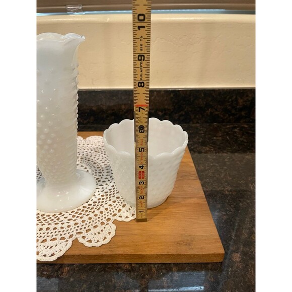 3 piece vintage fire king Milk Glass set - Picture 8 of 8